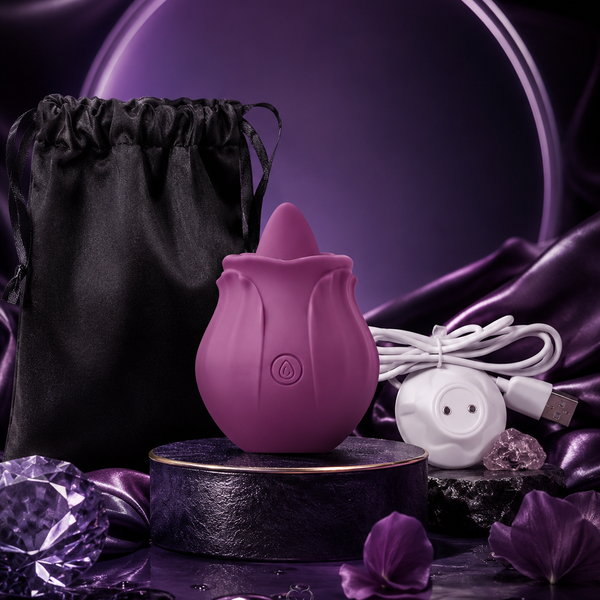 Cloud 9 Health & Wellness Flutter Oral Tongue Stimulator Plum - By Cloud 9 Novelties