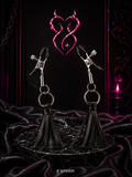 Nipple Play Playful Tassels Nipple Clamps Black - By California Exotic Novelties